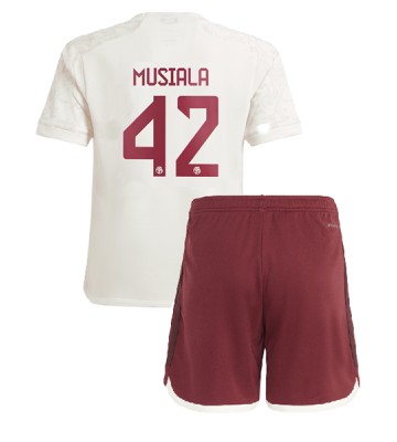 Bayern Munich Jamal Musiala #42 Tredje Kläder Barn 2023-24 Kortärmad (+ Korta byxor)